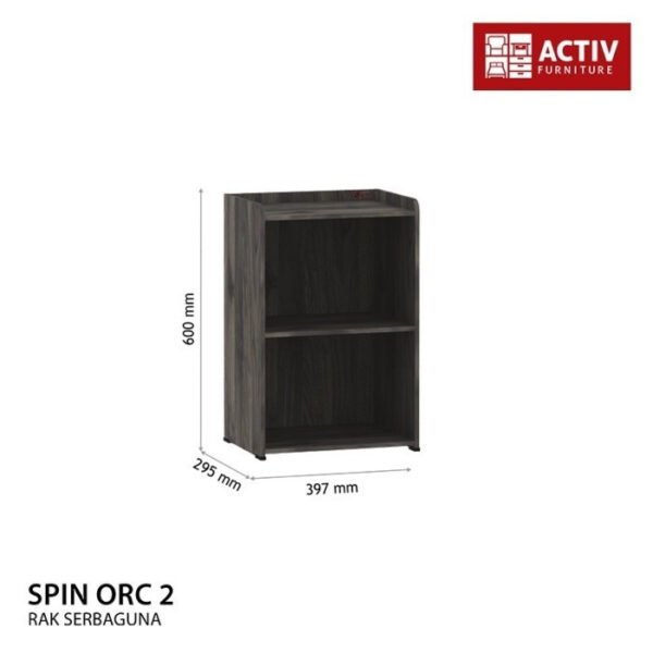 TERMURAH ACTIV FURNITURE SPIN ORC 2 LEMARI RAK BUKU 2 SUSUN MODERN - Image 2