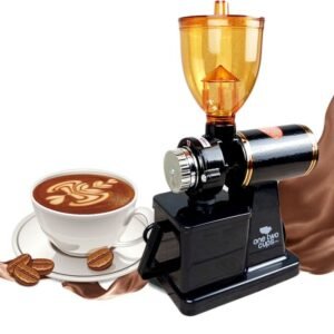 TERMURAH TAFFWARE PENGGILING KOPI ELECTRIC 180W HITAM 600N ONETWO CUPS