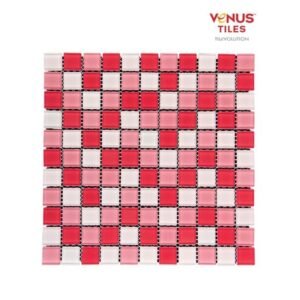 TERMURAH VENUS MOSAIC 30 X 30 CASCARA PINK RED KERAMIK KOLAM RENANG