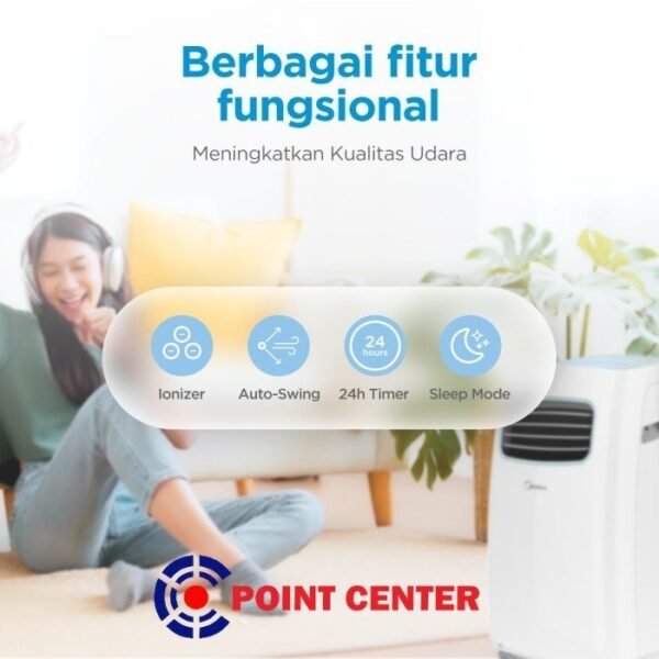 TERMURAH AC MIDEA PORTABLE MPF2-12CRN1 1.5 PK 1 1/2 PK - Image 4