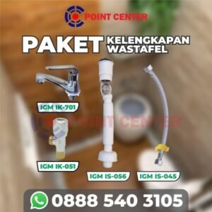 TERMURAH PAKET PROMO KELENGKAPAN WASTAFEL IGM KRAN IK-701