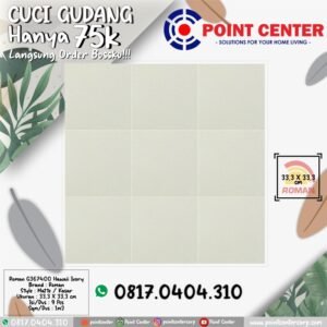 TERMURAH ROMAN KERAMIK 33,3 X 33,3 G367400 HAWAII IVORY