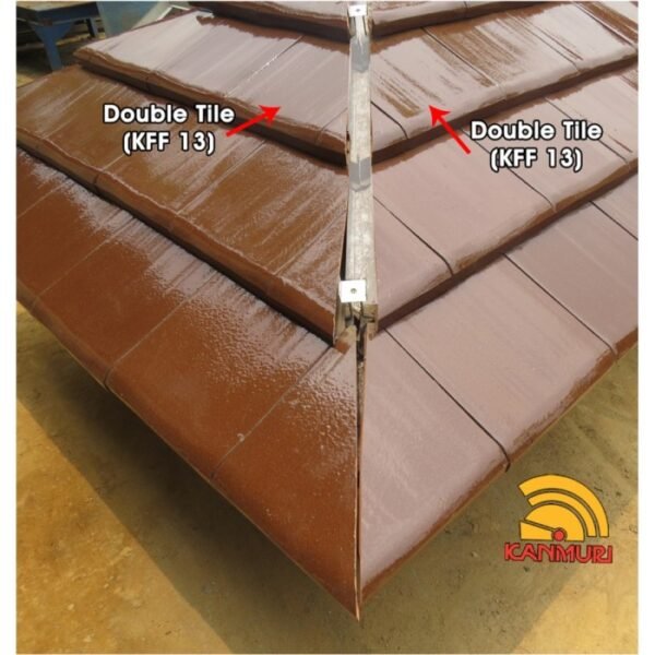 TERMURAH KANMURI KFF-13 GENTENG DOUBLE TILE NATURAL FULL FLAT - Image 4