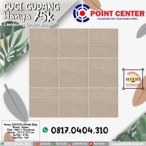 TERMURAH ROMAN KERAMIK 33,3 X 33,3 G365028 STRATA BEIGE
