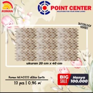 TERMURAH ROMAN KERAMIK 20 X 40 WL40222 DELLISE EARTH