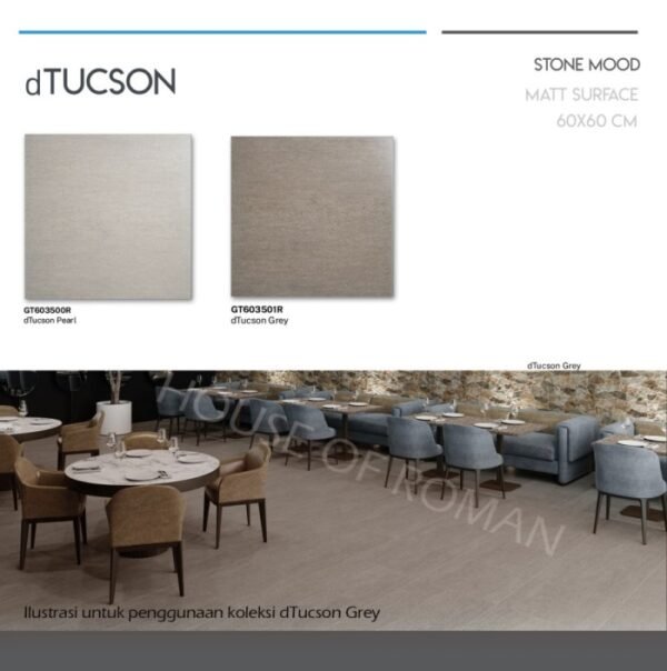 TERMURAH ROMAN GRANIT 60 X 60 GT603500R DTUCSON PEARL - Image 3