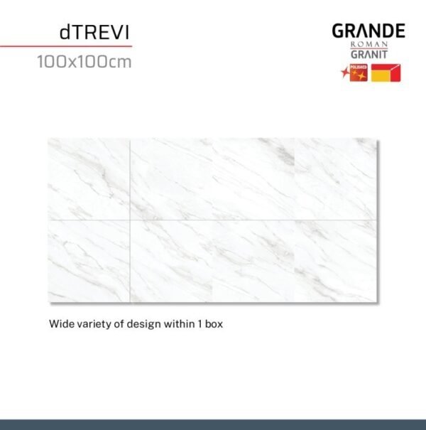 TERMURAH ROMAN GRANIT GRANDE 100 X 100 GT1009444FR DTREVI CALACATTA - Image 4