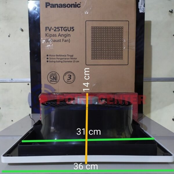 TERMURAH KIPAS ANGIN HISAP PLAFON PANASONIC EXHAUST FAN 10" FV-25TGU - Image 3