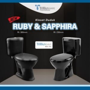 TERMURAH TRILLIUN SAPPHIRA BLACK SERIES CLOSET DUDUK