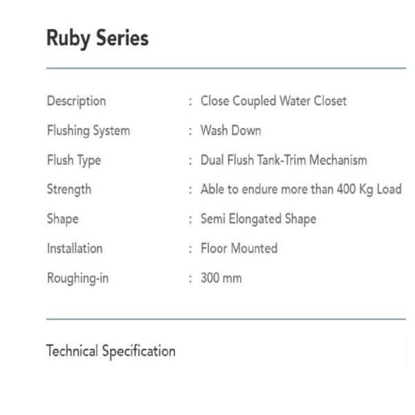 TERMURAH TRILLIUN MONOBLOK RUBY SERIES / KLOSET DUDUK RUBY - Image 3