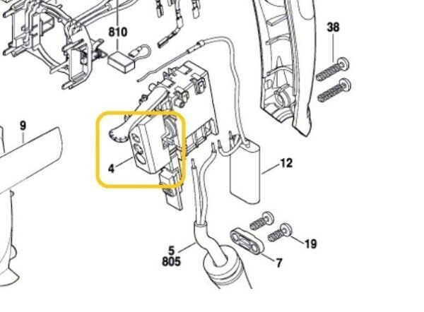 TERMURAH 2607200638 BOSCH SWITCH GSR 6-25 TE BOSCH ORIGINAL