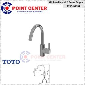 TERMURAH TOTO TX605KESBR KRAN CUCI PIRING SINGLE LEVER KITCHEN FAUCET
