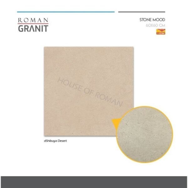 TERMURAH ROMAN GRANIT 60 X 60 GT602066CR DSHIBUYA DESERT - Image 3