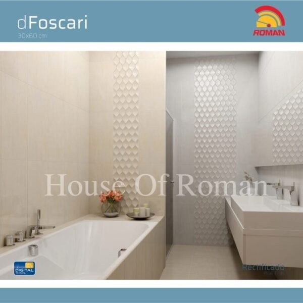 TERMURAH ROMAN KERAMIK 30 X 60 W63454R DFOSCARI BEIGE GOL. B - Image 2