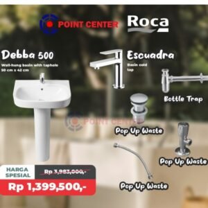 TERMURAH PROMO ROCA WASTAFEL DEBBA 50 X 42 TANPA PEDESTAL