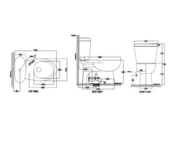 TERMURAH AMERICAN STANDARD TOILET DUDUK OD1 CCST D/F (S.CLOSE) - Image 3