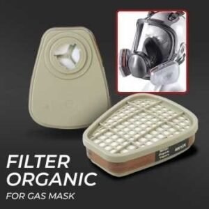 TERMURAH TAFFWARE MASKER GAS CARBON RESPIRATOR 6001CN