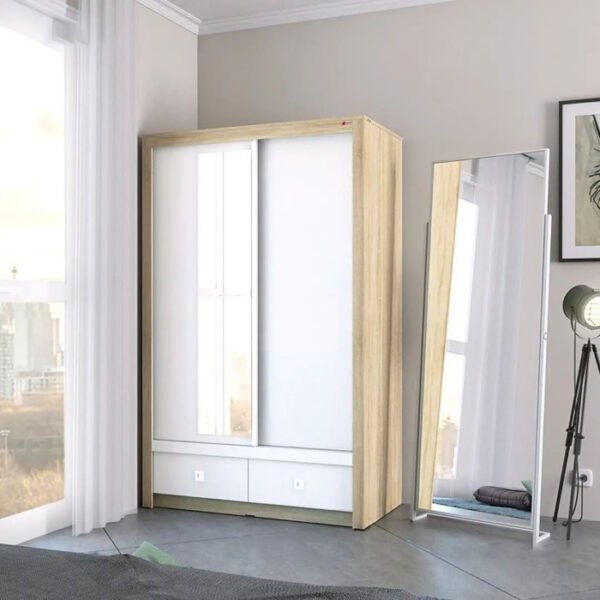 TERMURAH ACTIV FURNITURE SLIDE 200 LEMARI SLIDING 2 PINTU CERMIN