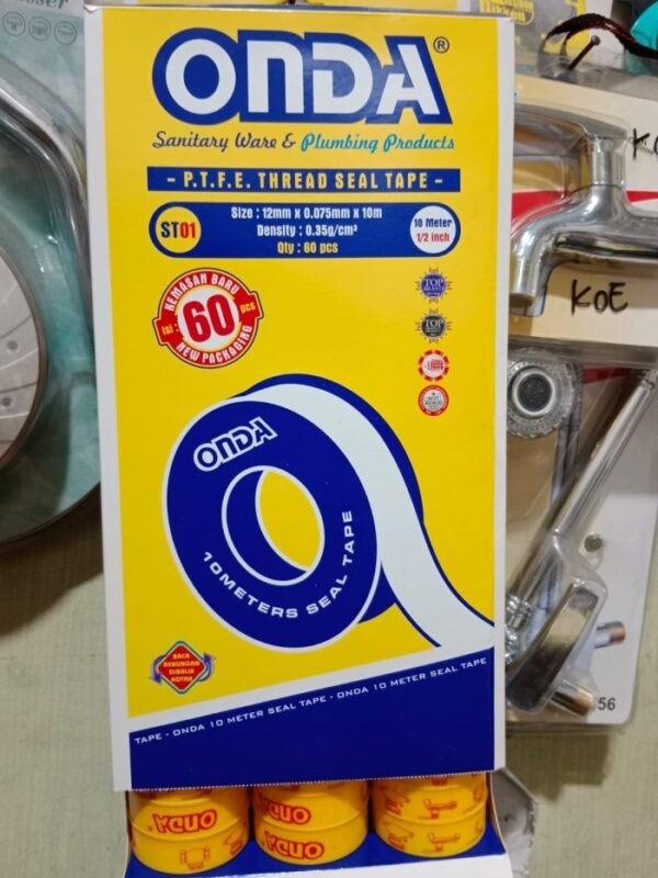 TERMURAH ONDA SEALTAPE 1/2" x 10 METER ISOLASI PIPA KERAN - Image 3