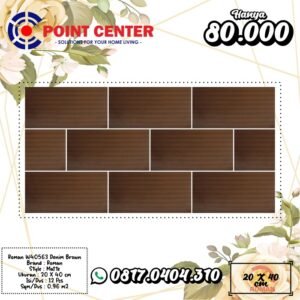TERMURAH ROMAN KERAMIK 20 X 40 W40563 DENIM BROWN