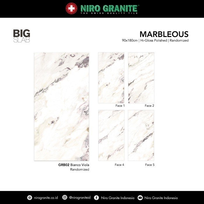 TERMURAH NIRO GRANIT 90 X 180 GRB02 BIG SLAB MARBLEOUS HIGLOSS POLISHE - Image 2