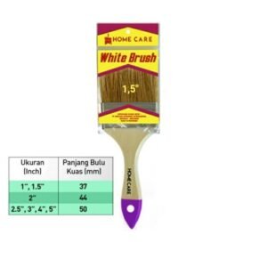 TERMURAH HOME CARE KUAS CAT WHITE BRUSH 1,5 INCHI