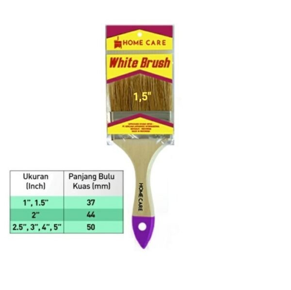 TERMURAH HOME CARE KUAS CAT WHITE BRUSH 1,5 INCHI