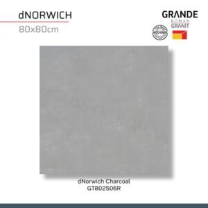 TERMURAH ROMAN GRANIT 80 X 80 GT802506R DNORWICH CHARCOAL