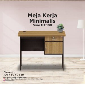 TERMURAH ACTIV FURNITURE VINO MT 100 X 75 CM MEJA TULIS SETENGAH BIRO