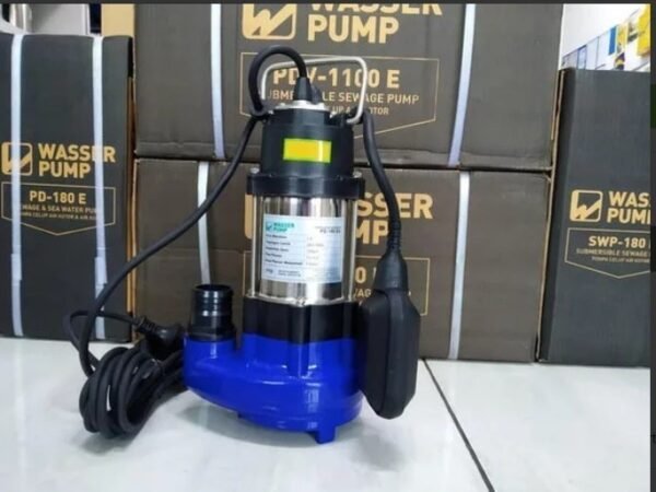 TERMURAH WASSER PD180 E Pompa Celup Air Kotor / Laut Casing Plastik - Image 2