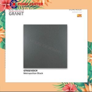 TERMURAH ROMAN GRANIT 60 X 60 GT602103CR METROPOLITAN BLACK