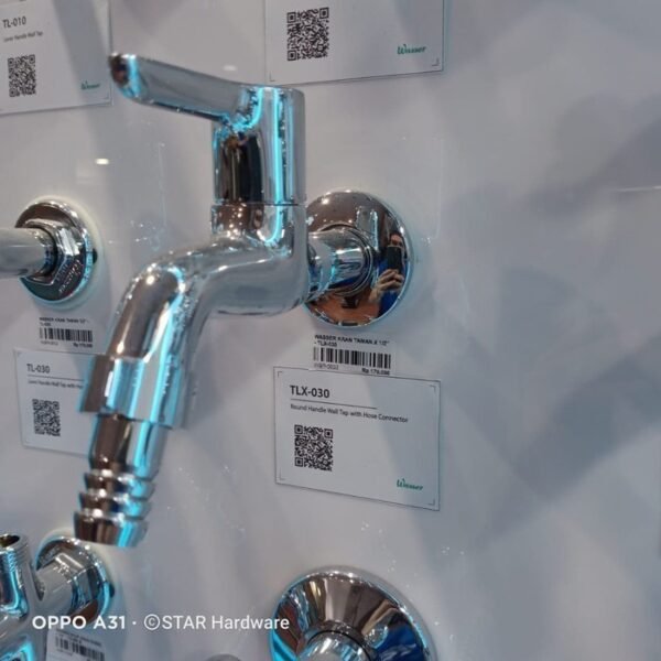 TERMURAH WASSER TLX030 Kran Tembok LEVER HANDLE NEPPLE SELANG - Image 2