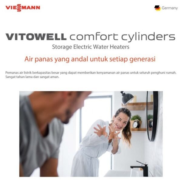 TERMURAH WATER HEATER VIESSMANN 50L 800W VITOWELL C1 HORIZONTAL - Image 5