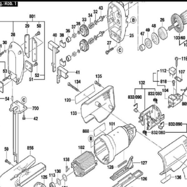 TERMURAH 2607200286 BOSCH SWITCH GSG 300 / SPARE PART BOSCH ORIGINAL - Image 2