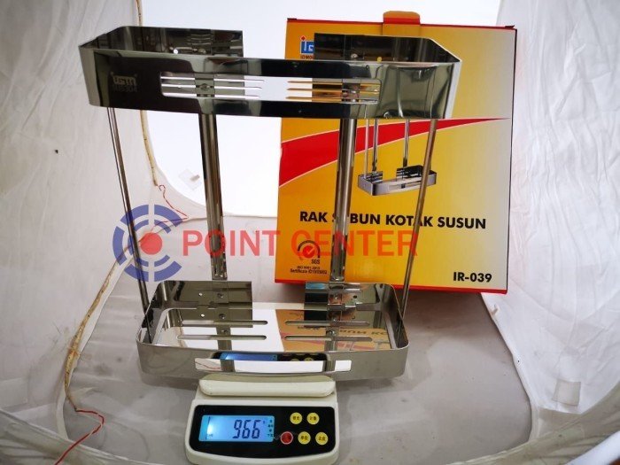 TERMURAH IR-039 RAK DINDING STAINLESS / RAK KAMAR MANDI 2 SUSUN - Image 2