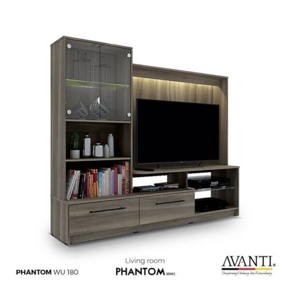 TERMURAH ACTIV FURNITURE AVANTI PHANTOM WU 180 PENYEKAT RAK WALL UNIT - Image 3