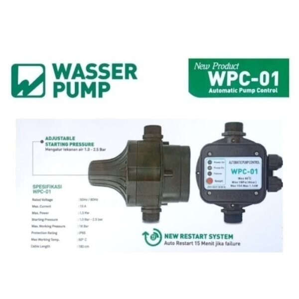 TERMURAH WASSER WPC 01 Switch Otomatis Pompa Air