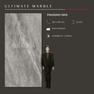 TERMURAH QUADRA GRANIT 320 X 160 BIG SIZE FRASSINO GRIS