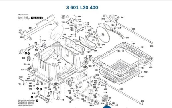 TERMURAH 2610018210 BOSCH SWITCH GTS 10 XC / SPARE PART BOSCH ORIGINAL - Image 3
