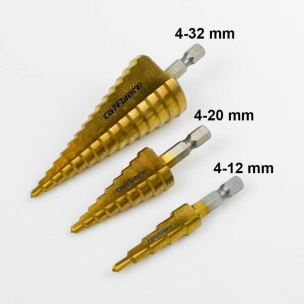 TERMURAH TAFFWARE MATA BOR SET 3 PCS Spiral Titanium Coated - Image 4
