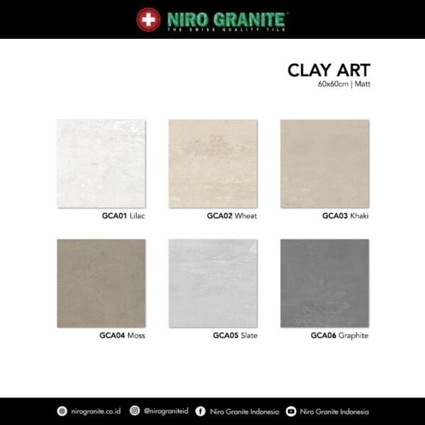 TERMURAH NIRO GRANIT 60 X 120 GCA02 CLAY ART MATT WHEAT - Image 3