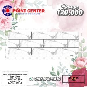 TERMURAH ROMAN KERAMIK 25 X 75 W75333 DCARDELLINO BIANCO