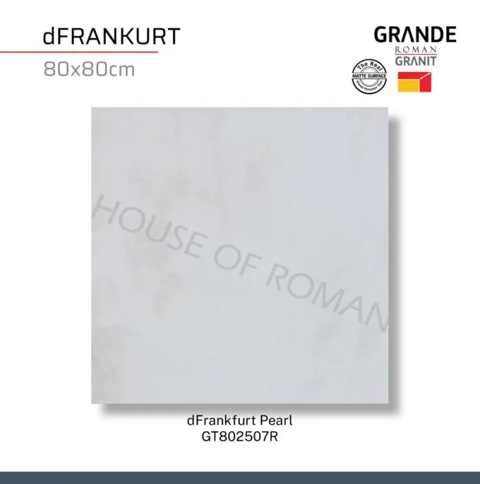TERMURAH ROMAN GRANIT 80 X 80 GT802507R DFRANKFURT PEARL