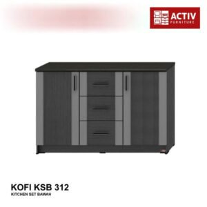 TERMURAH ACTIV FURNITURE KOFI KSB 312 LEMARI DAPUR BAWAH 3 PINTU