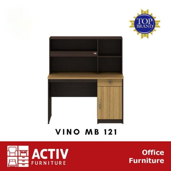 TERMURAH ACTIV FURNITURE VINO MB 121 X 133 CM MEJA BELAJAR MODERN - Image 2