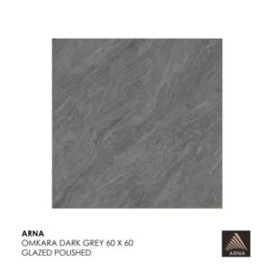 TERMURAH ARNA GRANIT 60 X 60 OMKARA DARK GREY GLAZED POLISHED