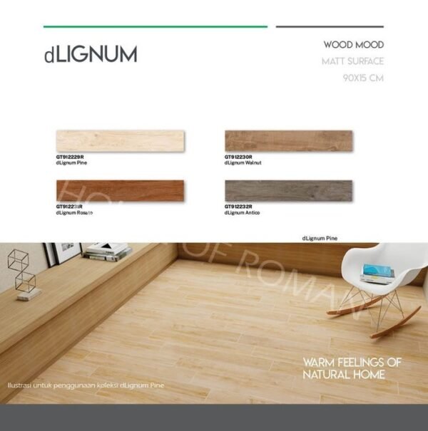 TERMURAH ROMAN GRANIT 15 X 90 GT912231R DLIGNUM ROSATO - Image 4