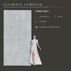 TERMURAH QUADRA GRANIT 320 X 160 BIG SIZE URBAN GREY