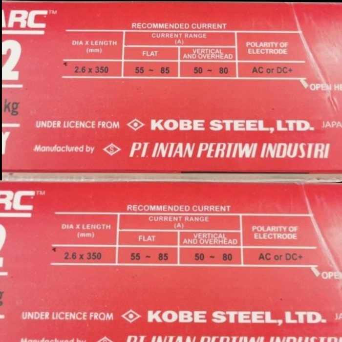 TERMURAH KAWAT LAS KOBE LB52 2.6mm KOBE STEEL LB52 2,6mm 5 KG - Image 2