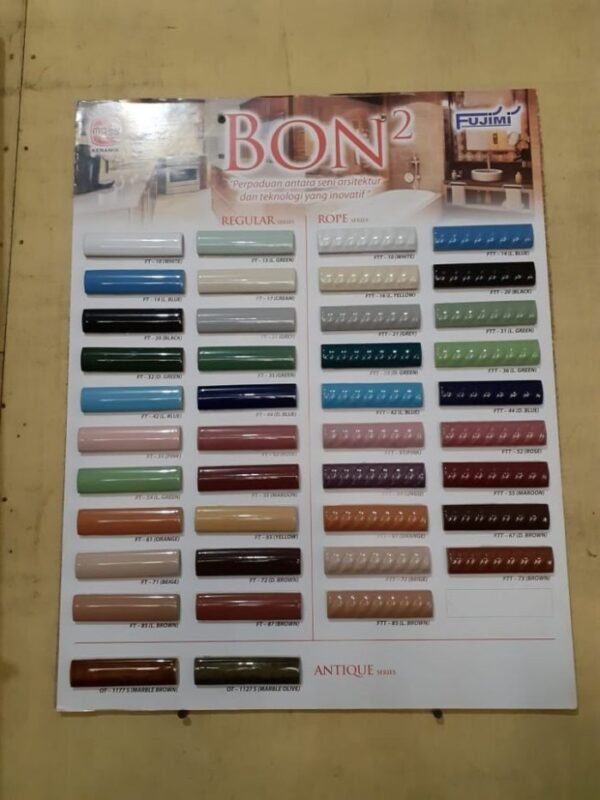 TERMURAH KUKU MACAN/LIST KERAMIK POLOS 10CM - Image 4